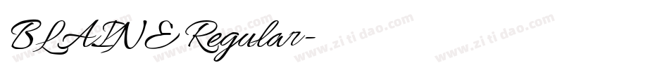 BLAINE Regular字体转换